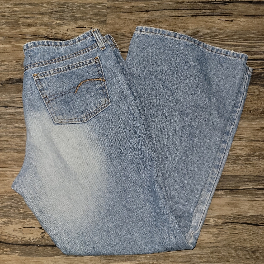 Vintage American Eagle Women’s Flare Button Fly Denim Jeans 10 Petite